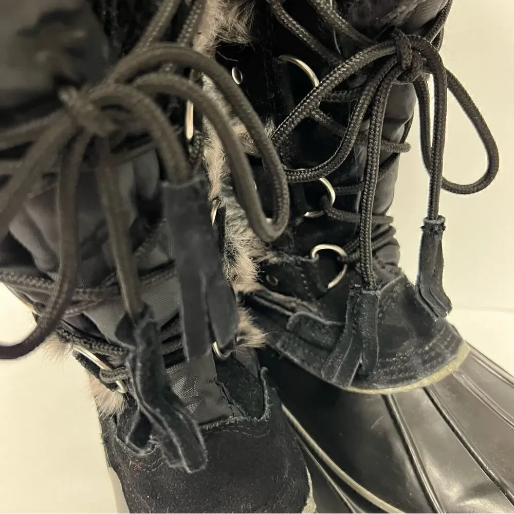 Koomba “Bryce” black and grey snow boots. Size 7